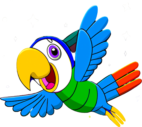 Parrot mascot for PollyGlot Translator